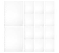 ifundom 100 Fogli Porta Pettorali Trasparenti in PVC 11 Fori 11,8x9 per Eventi Podistici e Maratone Organizer Pettorali da Gara Protezione Resistente per Esposizione Numeri