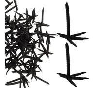 ifundom 100 Pezzi Artigli di Corvo Nero in Plastica Realistici per Decorazioni di Halloween e Progetti Fai-da-Te, Facili da Installare e Adatti per Pupazzi e Articoli Festivi