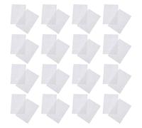 ifundom 100 pezzi Bustine Protettive per Carte Baseball PVC Trasparenti Glitterate Maniche Auto Sigillanti per Carte da Gioco Protezione Durevole