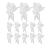 ifundom 100 Pezzi Ciondoli Angelo Custode in Resina Retro Piatto, Mini Statuette Natalizie Decorative Leggere per Fai da Te, Scrapbooking e Ornamenti Festivi