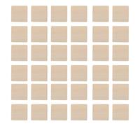 ifundom 100 Pezzi di Legno Artigianale Quadrati Grezzi 50mm Angoli Arrotondati, Superfici Lisce per Intaglio, Pittura e Decorazioni Fai da Te, per Progetti Creativi, Insegnamento