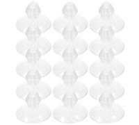 ifundom 100 Ventose Trasparenti in Pvc da 18 Mm senza Gancio, Ventose a Vuoto Riutilizzabili per Bagno, Ganci a Ventosa per Superfici Lisce come Vetro, Piastrelle e Finestre, Accessori