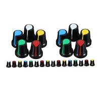 ifundom 100pezzi Manopole Di Controllo Volume Per Chitarra Knob Per Potenziometri Da Sostituzione Manopole Colorate Per Basso e Strumenti Elettronici Con Buona Presa e Sensazione Al Tatto