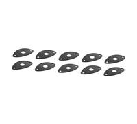 ifundom 10pezzi Coprigioco Per Chitarra Elettrica Coperchi Per Jack Design Semplice Per Sostituzione Facile Accessori Per Chitarra e Basso Nero