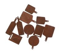 ifundom 10pezzi Mini Tagliere in Legno Artigianale in Miniatura Tagliere Decorativo per Mini Case Accessori per Case in Miniatura Prop