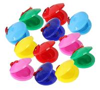 ifundom 12 Pezzi Castanets Colorate Per Bambini Strumenti Musicali Orff Educativi Nacchere Per Sviluppo Ritmo E Talento Musicale Giocattoli Musicali Per Bambini