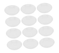 ifundom 12 Pezzi Telaio per Vaso di Fiori Fioriere Piccolo Annaffiatura Piazza Vassoi Piante Drenare Piattino sotto Il Sottovaso Pentola Saucer All'aperto Trasparente Plastica