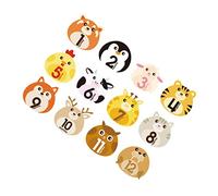 ifundom 12fogli Adesivi Per Design Animale Di Stickers Mensili Per Catturare Le Tappe Di Crescita Del Tuo Impermeabili e Riutilizzabili