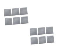 ifundom 12pezzi Fonoassorbenti Autoadesivi Per Registrazione Isolamento Per Studio Grigio Densità Riduzione Assorbimento