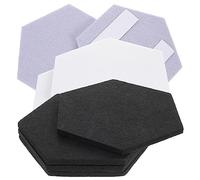 ifundom 12pezzi Pannello Esagonale Autoadesivo Materiale Isolante Per Insonorizzazione Assorbimento Rumore Per Uffici Studi e Domestici Nero Bianco