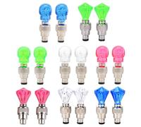 ifundom 16 Pezzi Luci per Ruote Bici a LED per Mountain Bike e Bici Ordinarie, Risparmio Energetico, Materiale Plastica e Metallo, Illuminazione Durante Movimento Colore Colore Casuale