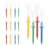 ifundom 16 Pezzi Tee da Golf in Plastica Colorati Basso Attrito e Resistenza a più di 100 Colpi per Allenamento Indoor ed Esterno Colore Casuale
