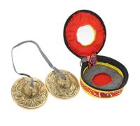 ifundom 1pezzi Campana Per Meditazione Yoga in Dorato Suonabile Al Ritmo Della Musica Leggera e Compatta Per Facile Trasporto e Riposto Per Cerimonie Religiose Regalo Speciale