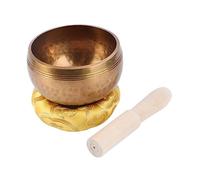 ifundom 1pezzi Ciotola Cantante Buddhista Rame Per Meditazione e Yoga Strumento Di Terapia Sonora Con Bastoncino Legno e Guarnizione Bastoncino Casual