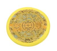 ifundom 1pezzi Cuscino Per Ciotola Tibetana Artigianale Accessorio Per Meditazione e Decorazione Design Nepal Colore Giallo Per Pratiche Buddiste
