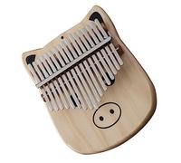 ifundom 1pezzi Kalimba Legno Forma Di Maialino Con Tasti Strumento Musicale Per Principianti Facile Da Suonare Portatile e Confortevole Per Performance Scolastiche e Momenti Di Relax