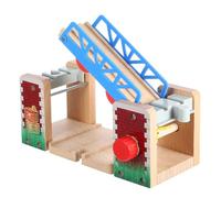 ifundom 1pezzi Ponte Elevabile Legno Per Piste Dei Accessori Compatibile Giocattoli Per Stimola La Creatività e