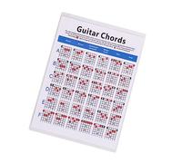 ifundom 1pezzi Tabella Accordi Chitarra Elettrica Carta Laminata Guida Pratica Per Insegnanti e Studenti Piccola Materiale Resistente All Usura Per Principianti