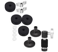 ifundom 1set Accessori Per Batteria Con Feltro Antiscivolo e Lavello Metallico Per Kit Batteria Compatibile Con Diverse Marche Design Elegante e Funzionale