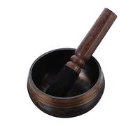 ifundom 1set Ciotole Per Meditazione Tibetan Singing Bowl Con Bacchetta Legno Per Yoga e Relax Per Pratiche Di Mindfulness e Rilassamento Profondo