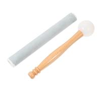 ifundom 1set Mallet Legno Per Ciotole Cantanti Accessorio Per Meditazione e Musicoterapia Facile Da Pulire e Manutenere Manico Legno e Fodera Per Amanti Della Musica e Strumenti Musicali