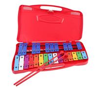 ifundom 1set Metallofono Percussione Colorato Per Strumento Musicale Toni Rosso Per Sviluppo Musicale e Interazione Genitore-figlio Giocattolo Educativo Per Crescita e Creatività