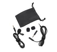 ifundom 1set Microfono Lavalier Antivento Professionale Con Clip Interviste e Live Streaming Microfono Da Bavero Compatto e Leggero Cancellazione Del Rumore e Facile Da Installare