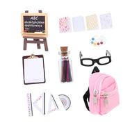 ifundom 1set Mini Zaino Scuola Miniatura Accessori Per Decorazione Casa Delle Bambole Giocattolo Educativo Per La Creatività Dei e Decorare Mondo Delle Fiabe
