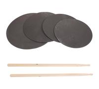 ifundom 1set Pad Per Esercitazione Batteria Con Bacchette Tappetino Silenzioso Antiscivolo Per Batteristi Di Tutti Design Ergonomico Portatile e Resistente Combinazione Di Variabili Per
