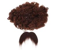 ifundom 1set Parrucca Afro e Barba Per Halloween Costume Cosplay Da Pirata Accessori Per Feste Tema Realistico e Riutilizzabile