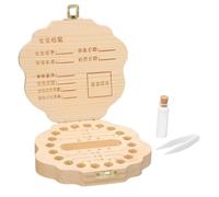 ifundom 1set Scatola Per Conservare Denti Decidui Dei Ragazzo Ragazza Porta Denti Legno Per Memorie Indimenticabili e Fetali Unico Per Ragazzo Ragazza e Ragazzo Ragazza