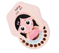 ifundom 1set Scatole Per Denti Decidui Per Organizer Carino Per Denti Perduti Rosa Con Design Delicato e Colori Vivaci