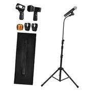ifundom 1set Supporto Microfono Regolabile Tripod Per Performance e Karaoke Asta Mic Stand Portatile Con Accessori Inclusi Per Eventi e Spettacoli