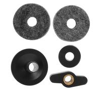 ifundom 1set Supporto Per Piatto Da Batteria Con Accessori Per Manutenzione Set Completo Con Manicotti Plastica e Rondelle Feltro Per Protezione e Assorbimento Shock Delle Cimbali