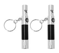 ifundom 2 fischietti di emergenza con bussola e torcia elettrica - Fischietti di sopravvivenza di sicurezza per escursioni, campeggio e avventure nella natura selvaggia - Strumento di salvataggio