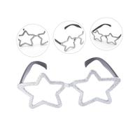 ifundom 2 Paia di Occhiali Glitterati a Forma di Figura a Cinque Punte in Plastica Leggera Accessori per Foto e Decorazioni per Feste Adatti per Costumi Halloween e Feste in Maschera