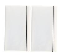 ifundom 2 pezzi Album per Biglietti da Collezione Trasparente Portatile e Resistente Custodia per Biglietti di Treno Concerto Cinema e Aereo Organizer Multifunzionale per Collezionisti