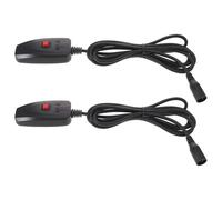 ifundom 2 Pezzi Controller in Plastica Nera Interfaccia a 3 Pin per Macchina del Fumo Attivazione Stabile per Eventi e Feste