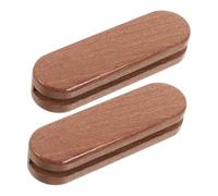 ifundom 2 Pezzi Coperture per Maniglie Legno da Maniglie Isolanti per Padelle Ghisa e Piastra da Barbecue Design Ergonomico e Antiscivolo per e Grigliate all