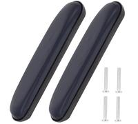 ifundom 2 Pezzi Cuscinetti Imbottiti per Bracciolo Sedia a Rotelle in Spugna Pvc Blu Fondo Antiscivolo e Materiale Oxford per Accessori del Paziente