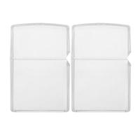 ifundom 2 pezzi Custodia Protettiva Trasparente per Accendino Cherosene in Plastica Resistente Portasigarette Portatile Compatibile con Zippo Copertura Elegante e Facile da Usare