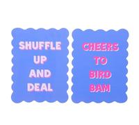 ifundom 2 pezzi di carte mescolatrici per Mahjong per amanti e appassionati - Strumenti per mescolare le tessere con detti divertenti - Accessori da tavolo per feste per giochi di famiglia