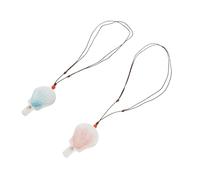 ifundom 2 pezzi di giocattoli in ceramica con fischietto ad acqua - Bomboniere per feste di compleanno a forma di conchiglia di cartone animato in rosa e blu - Strumento musicale per rumori da