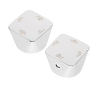 ifundom 2 Pezzi Maniglia per Rubinetto Doccia in Metallo Argento Selettore a 4 Velocità, Design Moderno e Funzionalità di Riduzione Manutenzione, per Bagno