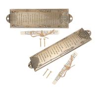 ifundom 2 Pezzi Mezuzah in Lega Oro Resistente a Danni per Porta D'ingresso e Finestre Decorazione Religiosa per Occasioni Festive