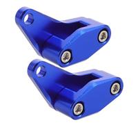 ifundom 2 pezzi Morsetto per tubo flessibile del freno per moto in alluminio: Supporto per tubo dell'olio Blu Clip separatore a foro singolo - Supporto universale per cavo freno anteriore per auto