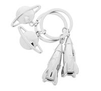 ifundom 2 pezzi Portachiavi Razzo in Lega di Zinco Ciondolo Appendibile Leggero e Robusto Accessorio Creativo per Chiavi e Borse Regalo Originale per Famiglia e Amici