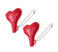 ifundom 2 Pezzi Sdoppiatore Auricolari a Cuore 3,5mm in Plastica per Laptop | Doppia Uscita Audio, Design Rosso Raffinato, per Viaggio, Scuola e Ascolto Condiviso
