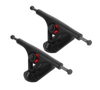 ifundom 2 Pezzi Truck per Skateboard Lega di Alluminio Nero Lega di Alluminio Nero Leggero e Assorbimento Urti per Cruiser Skateboard per Rider Avanzati e Principianti Outdoor e Park