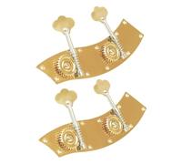 ifundom 2 Pezzi Tuning Peg per Contrabbasso in Lega di Rame Oro, Accessori per Cordiera Doppio Basso, Facile Installazione e Migliora Suono delle Corde